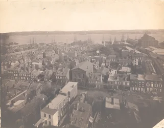 Panorama von Philadelphia, Ostansicht - Ost vom Schutzturm, 1870